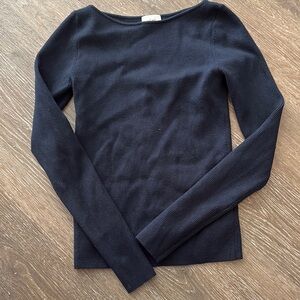 Aritzia dark blue sweater top